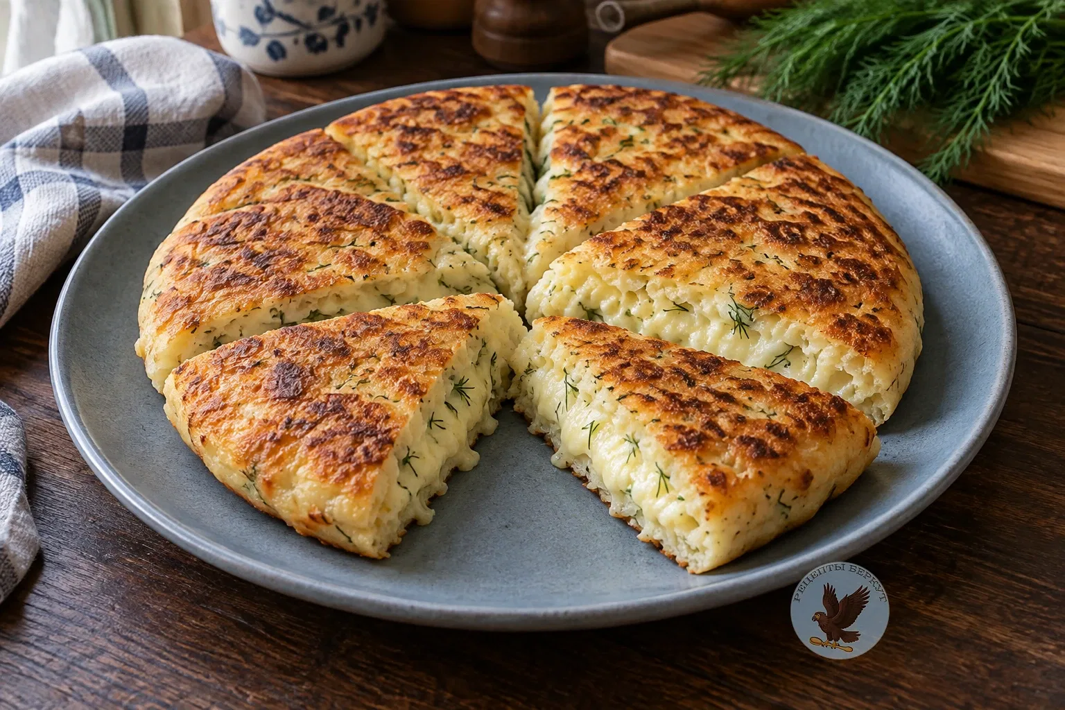 Ленивые хачапури с сыром на сковороде